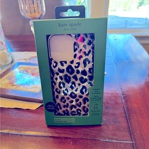 Kate Spade Leopard Animal Print iPhone 15 pro max case